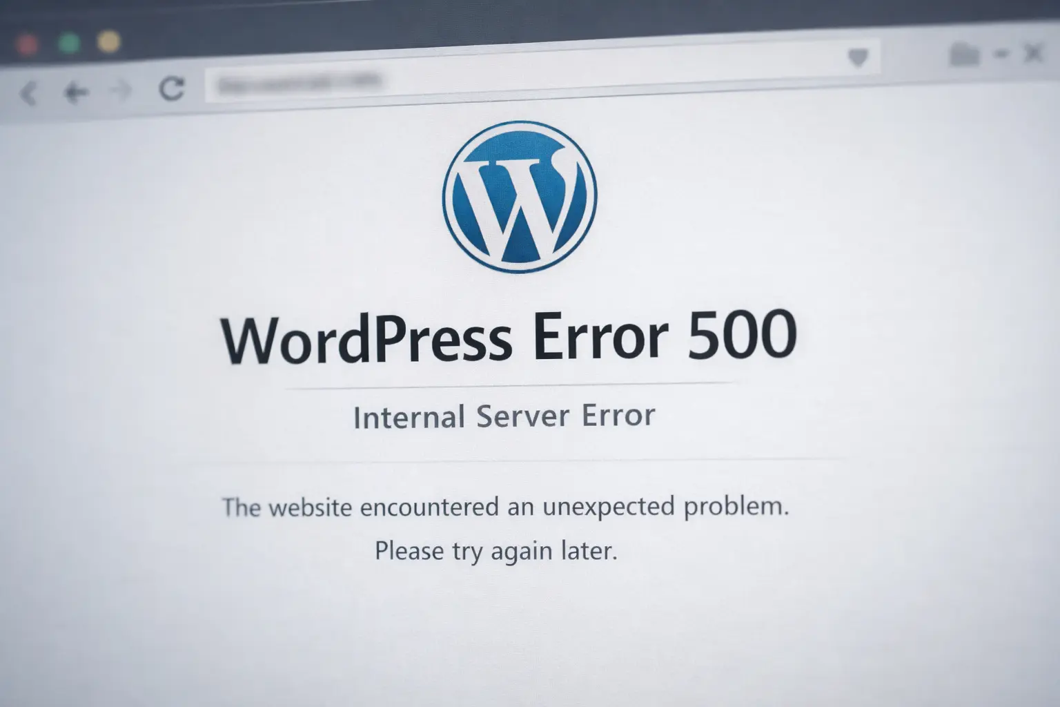 WordPress Error 500 — šta znači i kako da ga rešite