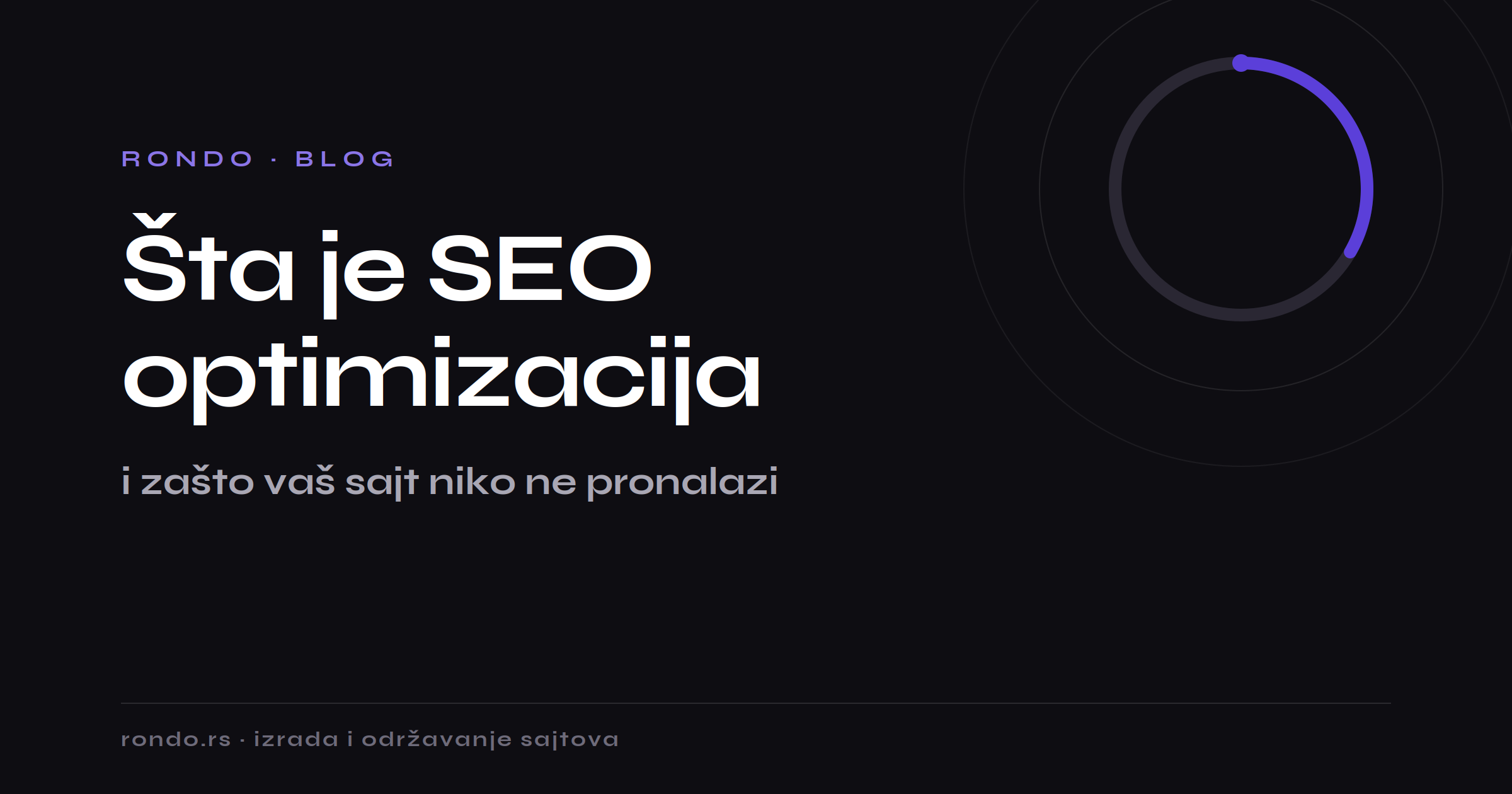 Šta je SEO optimizacija i zašto vaš sajt niko ne pronalazi